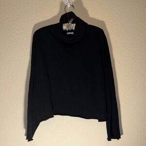American Eagle Outfitters Black Turtleneck Sweatshirt
